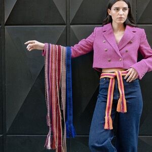 - GUANABANA BELT WITH FRING NEW WITH TAGS ONE SIZE 60 inch